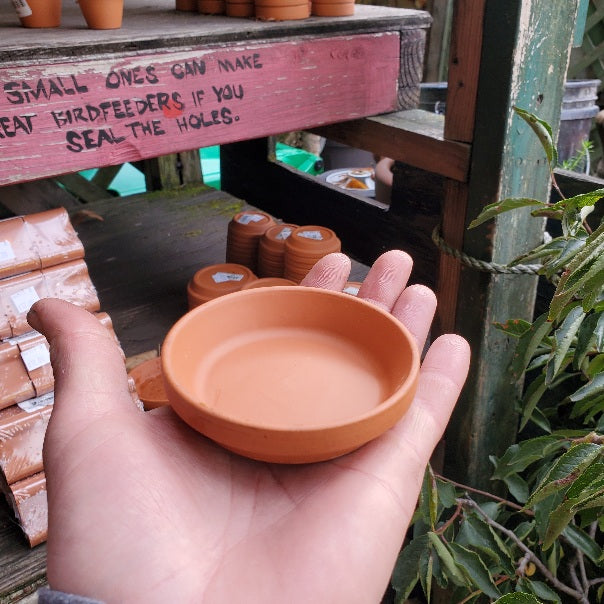 Terra Cotta Saucers, Italian (2”