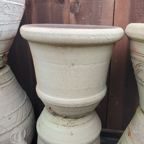 ornate plant pots Tunisian White Clay Planter