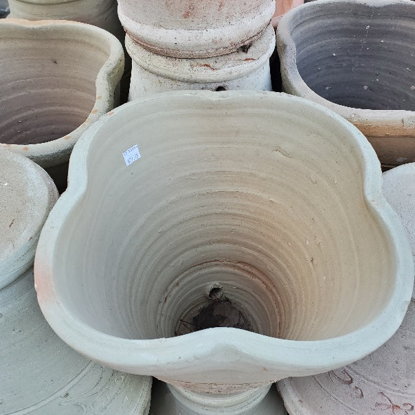 Tunisian White Clay, Emerald Planter (Two-Sizes: 12