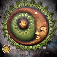 Eclipse Sunface Painted Terra Cotta