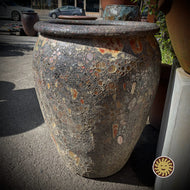 Vietnamese Glazed Jar, Baltic Reef Salt Glaze