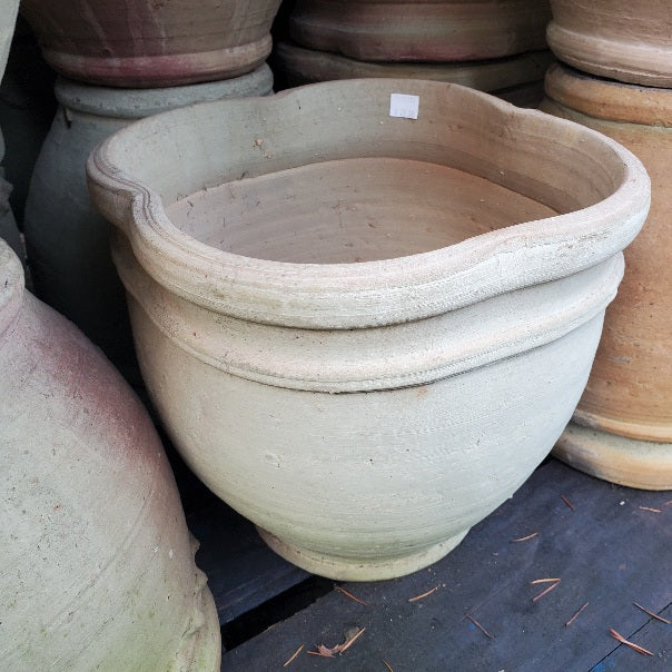 planter pot for sale Tunisian White Clay, Emerald Planter (Two-Sizes: 12" & 14") – Little Baja Home & Garden Decor