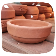 Small Terra Cotta Bowl, 8"