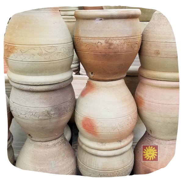 Tunisian White Clay Planter