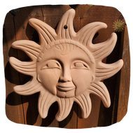 Tunisian Sunface Wall Hanging Terra Cotta