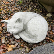 Statuary, Animal | Sleeping Cat Statue, Stained