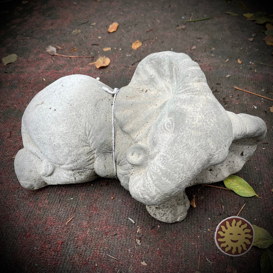Statuary | Elephant, Lying, Small, Natural Finish