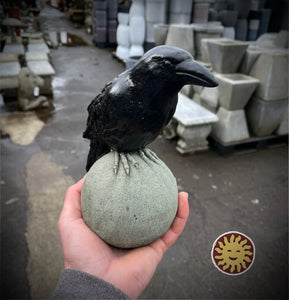 Statuary | Blackbird on Sphere, Painted