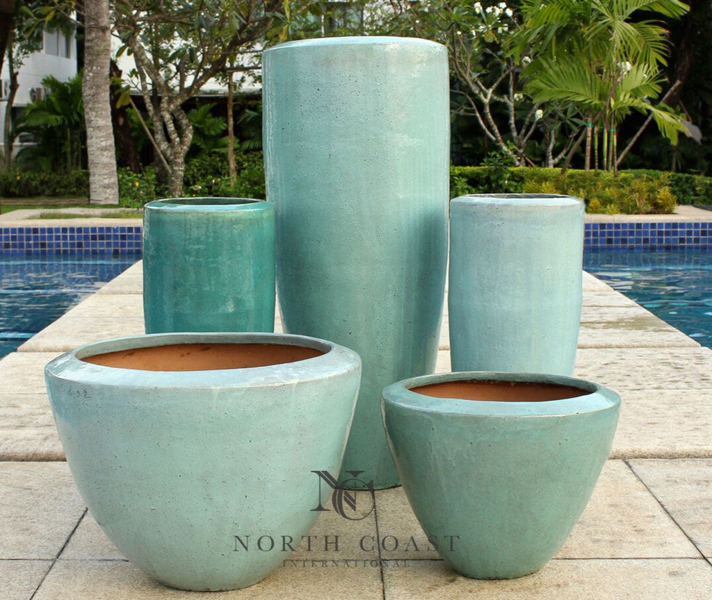 Planter, Glazed | Conner-Short Round Planter (Three Sizes) (Local Pick ...
