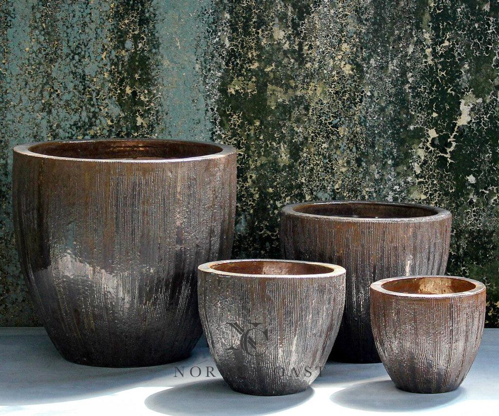 Planter, Glazed | Vitero Round Planter (Four Sizes) (Local Pickup or F ...