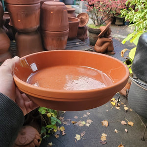 clay planter with saucer Terra Cotta Saucer, Italian