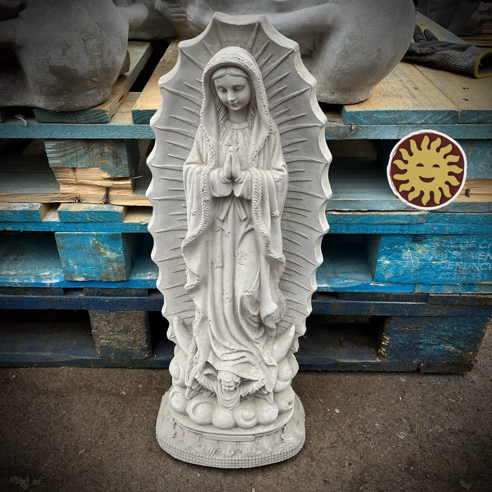 Medium Lady of Guadalupe Statue with Aura
