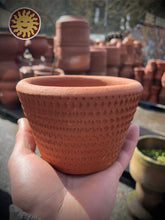 Mini Terra Cotta Tapered w/ Crosshatching 5in