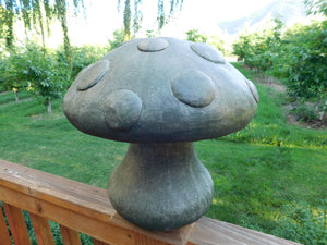 Statuary | Mushroom, Amanita, Large, Stained