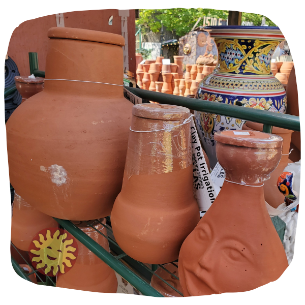 THE OLLA COMPANY | Classic Olla Watering Pot – Set of 2 | Holds 12 Ounces |  Plant Watering Bulb Olla Watering System with Terra Cotta Irrigation Pots