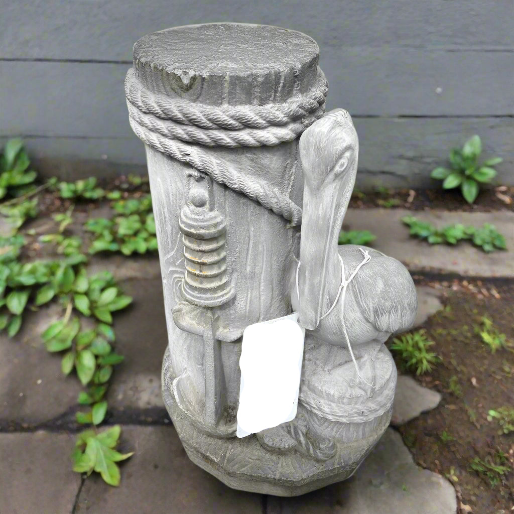 Wood Piling with Pelican Pedestal