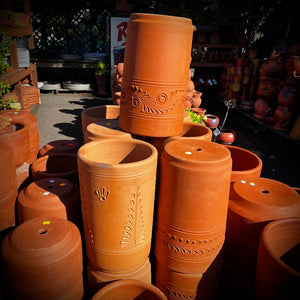 12" x 18" Terra Cotta Cylinder, Tall