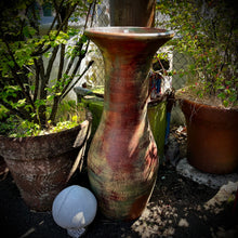 Painted Terra Cotta Tall Jar, 37"