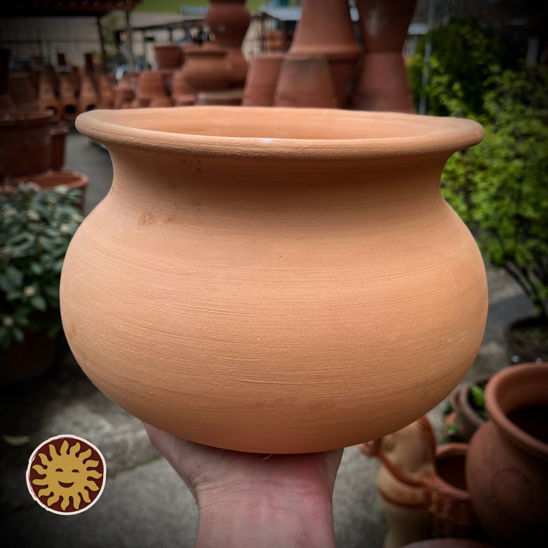 Terra Cotta Planter, Italian | Style Wash Pot, Round (6", 8" & 10