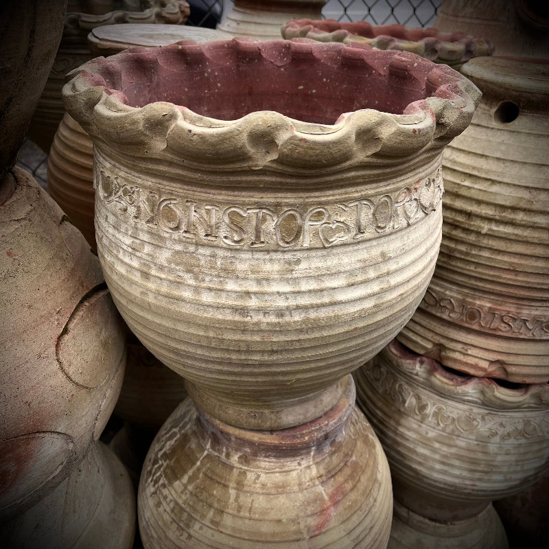 12 Wavy Rim Tunisian Jar