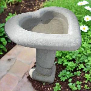 Heart Birdbath, 2pc