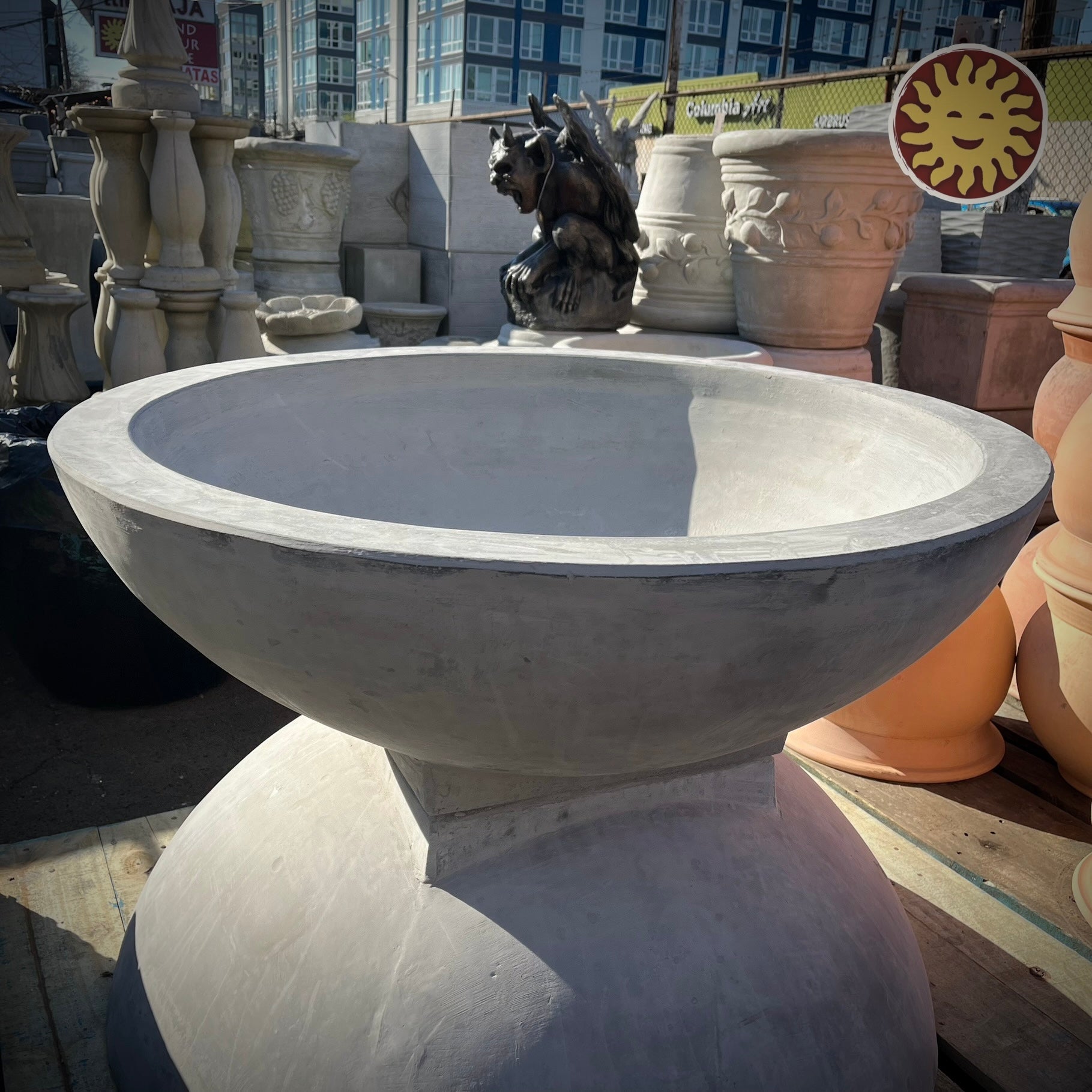 low pot planter Concrete Planter