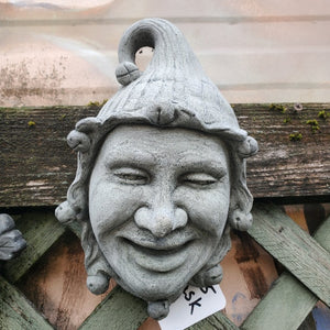 Wall Decoration | Jester Mask, Concrete (Two Sizes)