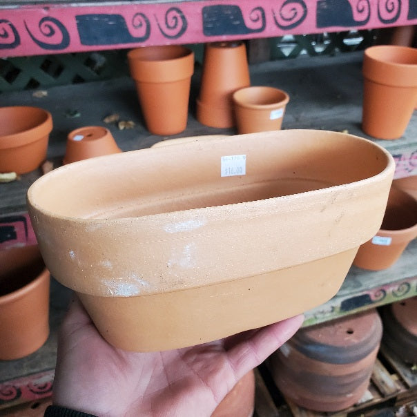 Terra Cotta Planter, Italian | Oval Pots (9” & 14