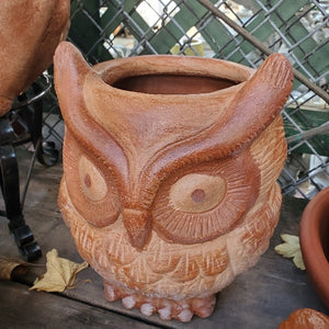 Terra Cotta Planter | Owl Planter (Two Sizes)