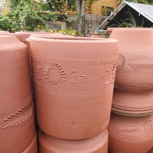 Terra Cotta Planter | Cylinder, Tall (Two Sizes) (Local Pickup or Freight Only)