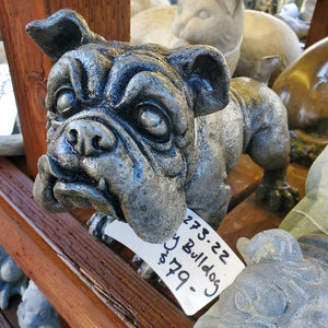 Painted Bulldog Statue