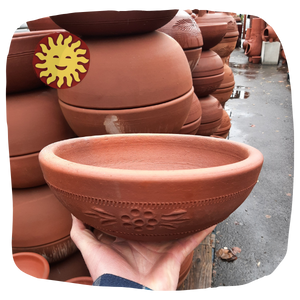 Terra Cotta Planter | Color Bowls / Low Bowls (Five Sizes)