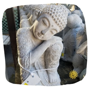 Statuary, Asian | Sleeping Buddha Statue, Square Base, Small