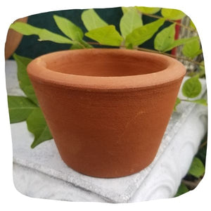 5 Mini Tapered Terra Cotta Pot