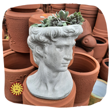 David Head Planter, Concrete Statuary