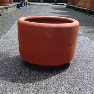 10in Terra Cotta Cylinder Planter, Short