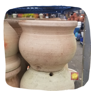Tunisian White Clay Planter | Caspo Liscio Jar, Ball Pot (12" & 14")