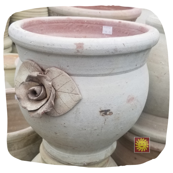 Tunisian White Clay, Rose Jar 12