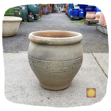 Tunisian White Clay Planter | Caspo Greca Jar (Two Sizes: 10" & 12")