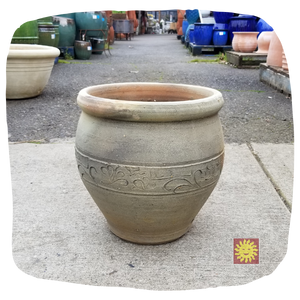 10 clay pots for plants Tunisian White Clay Planter