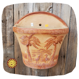 pocket hanging wall planter Terra Cotta Wall Pocket