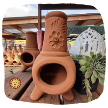 Mini Chiminea, Flower, 11"